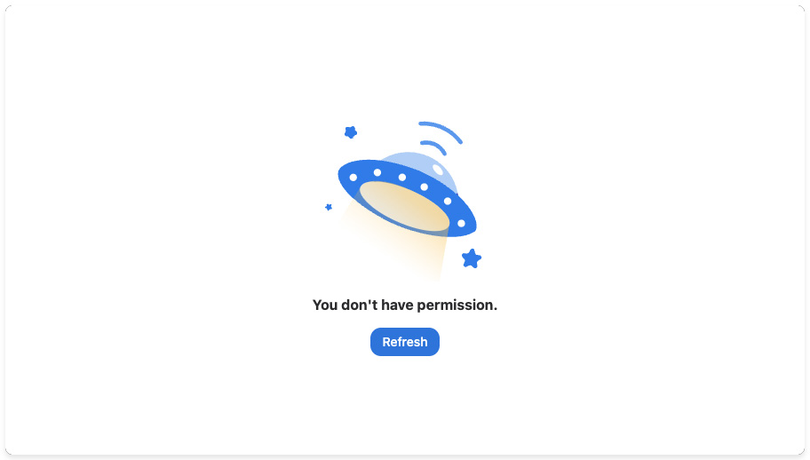 A Zoom error message letting the user know that they do not have permission to view the video