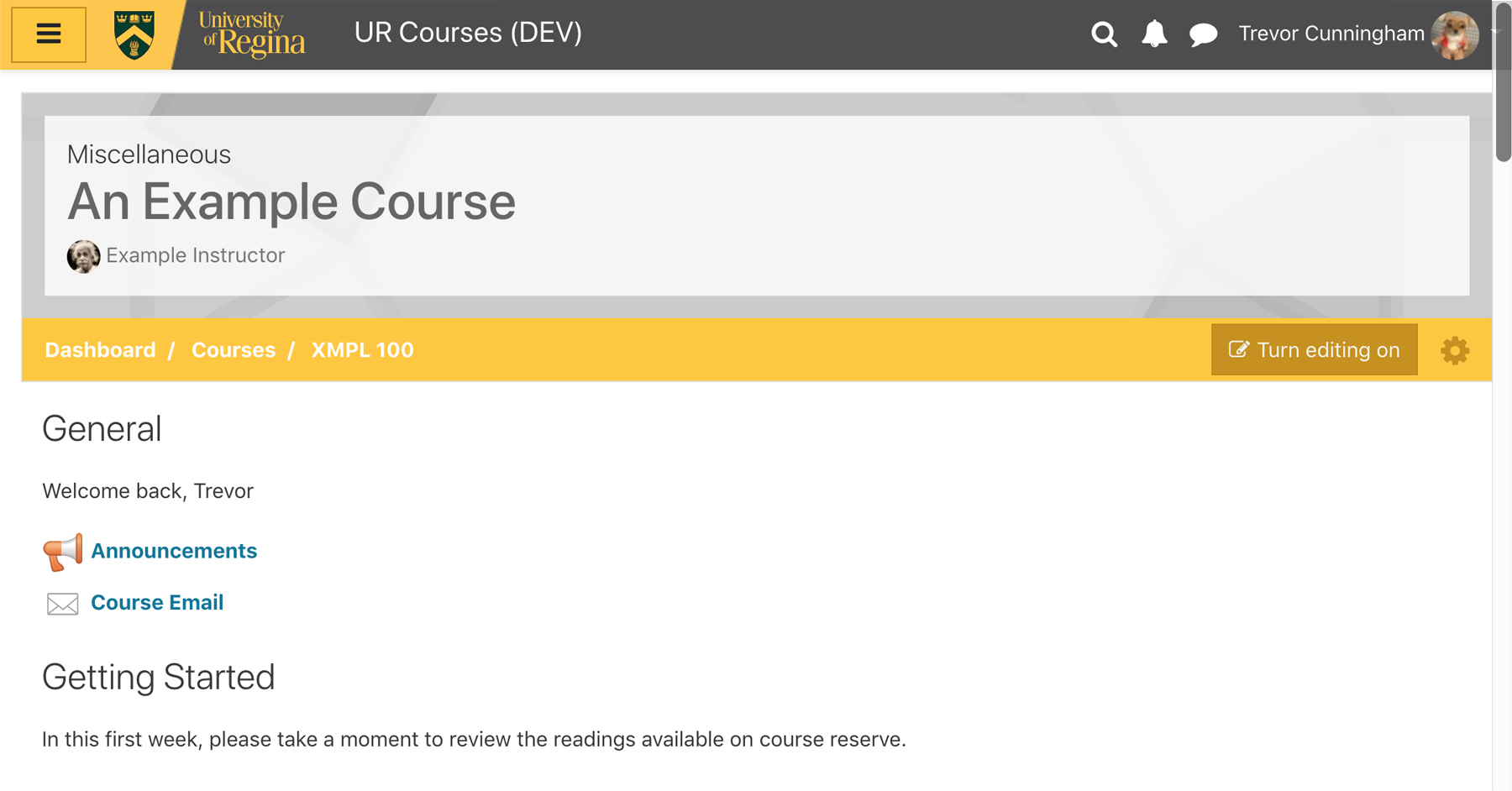 What's New screenshot of UR Courses